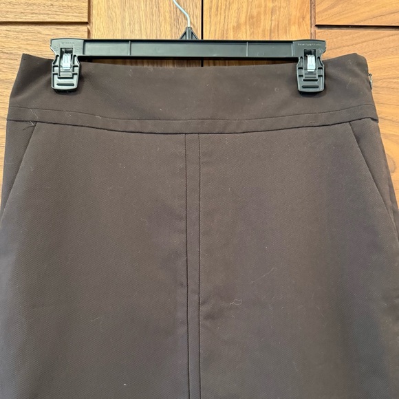 The Limited Studio 400 EUC Brown Minimalist Neutral Lined Pencil Skirt - Sz 6 - Picture 2 of 6